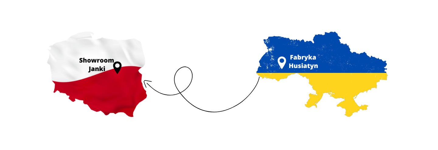 Droga mebli z fabryki do Showroomu