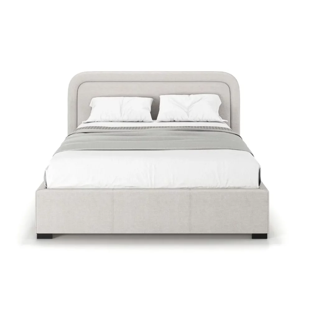 Łóżko tapicerowane Emma z pojemnikiem - widok z przodu