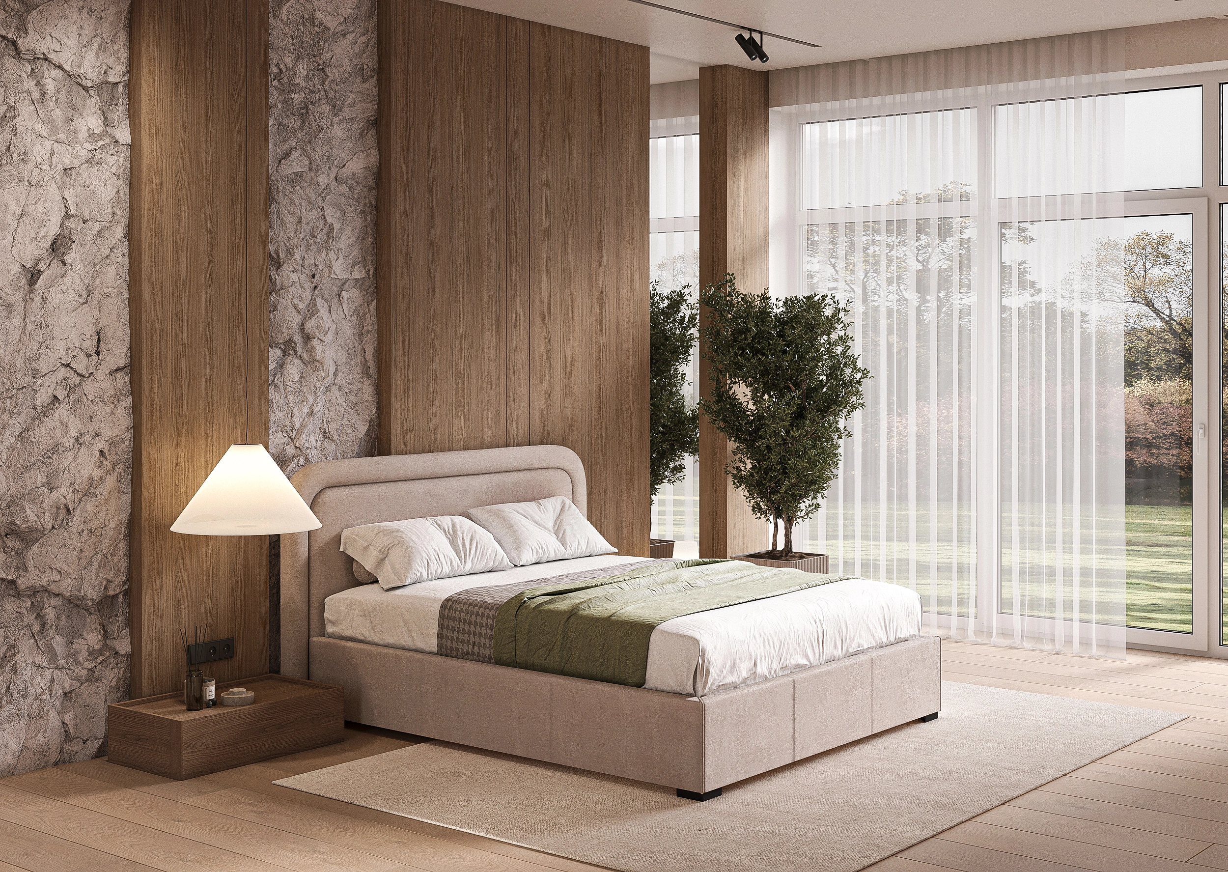 Tapicerowane Łóżko Emma 160x200