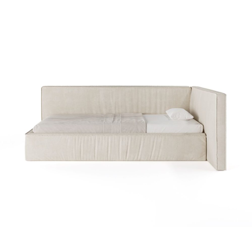 Nowoczesne łóżko dziecięce Resoft Kid - beżowe