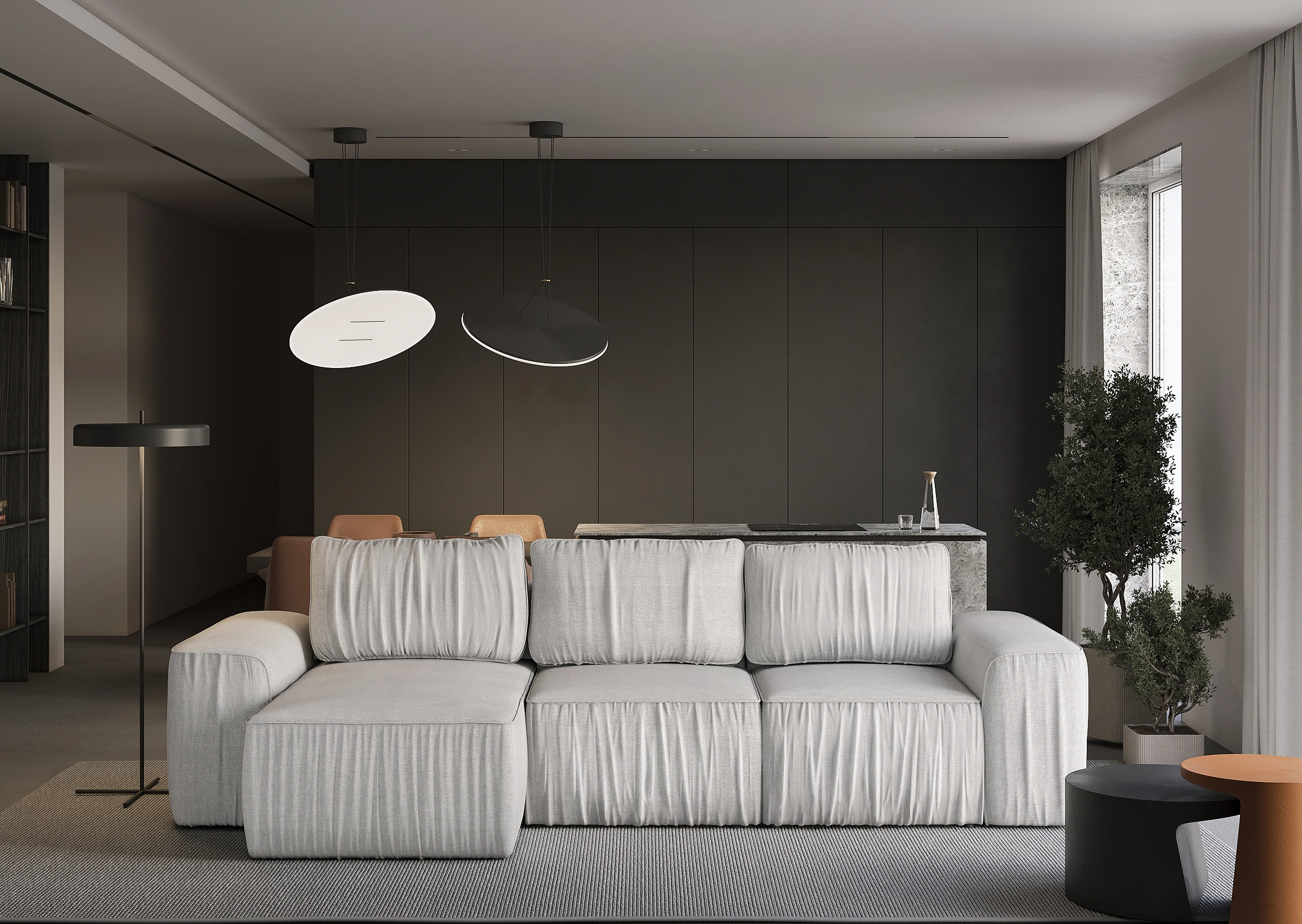 Narożnik Stone z funkcją spania