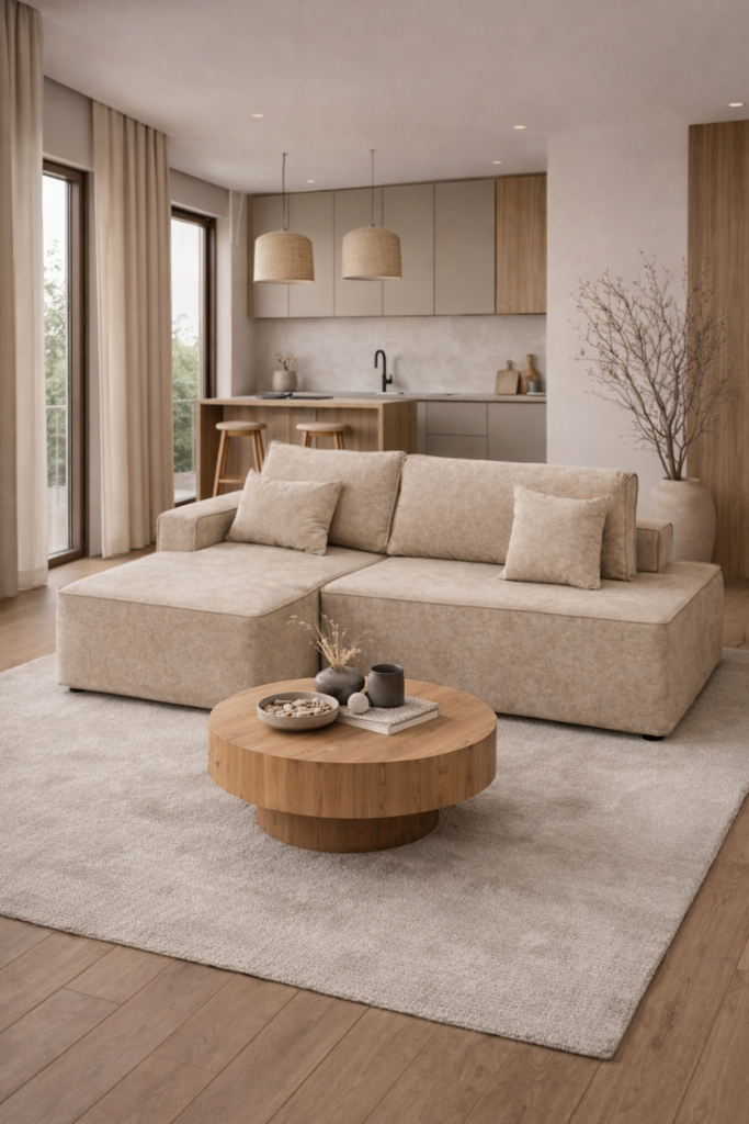 Narożnik mały w stylu japandi Prime