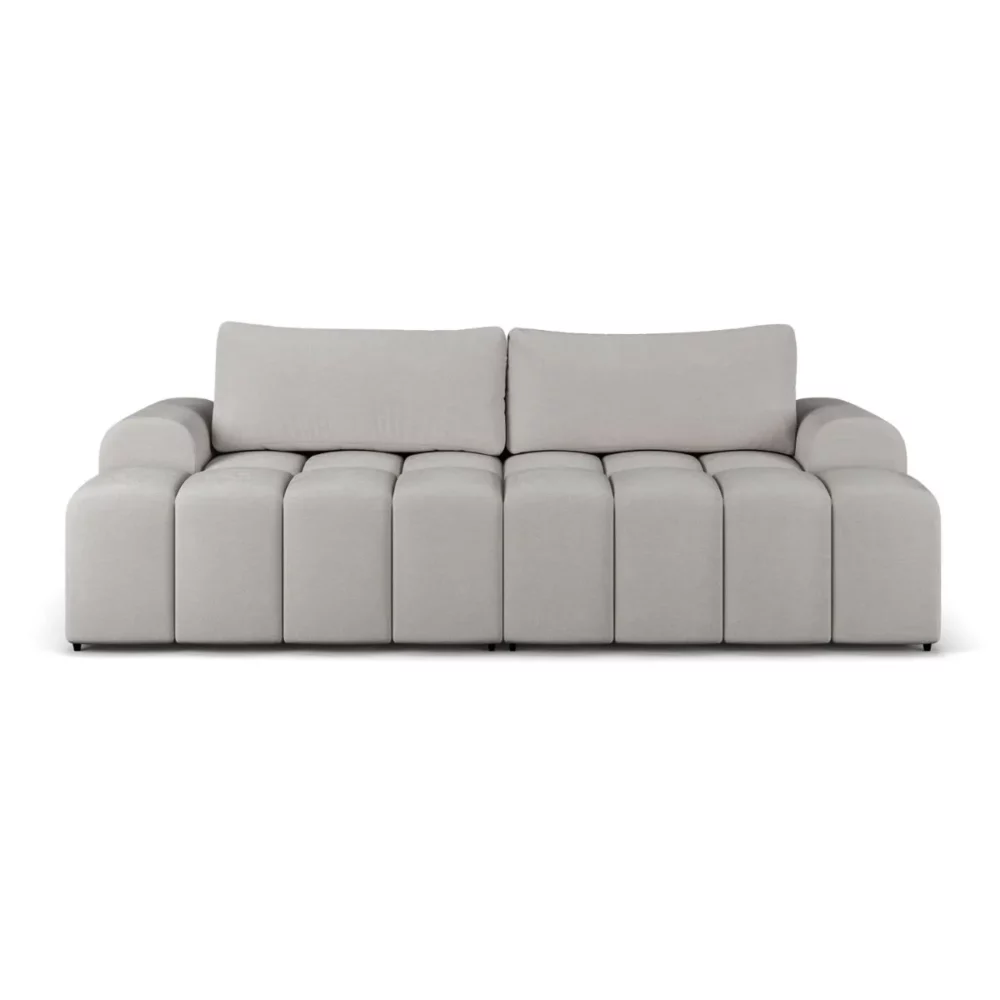 Nowoczesna sofa rozkładana Boubble w stylu Japandi (widok z przodu)