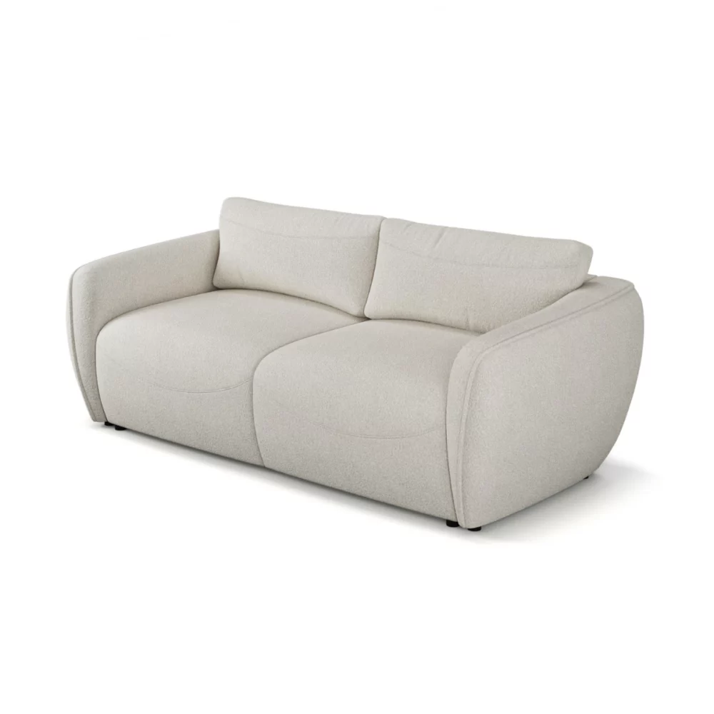 Mała Sofa rozkładana Klover w stylu japandi - widok