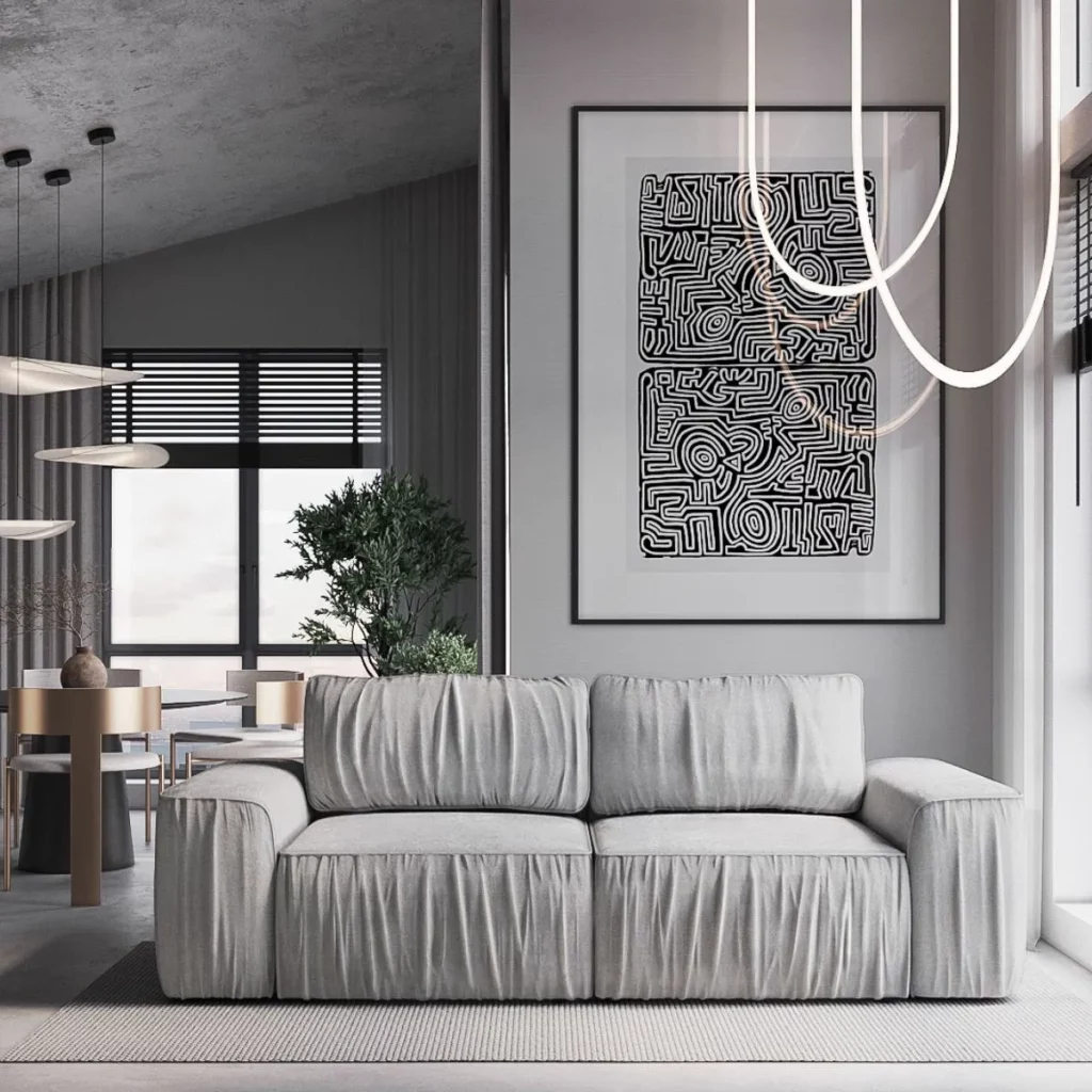 Nowoczesna sofa Stoune z funkcją spania