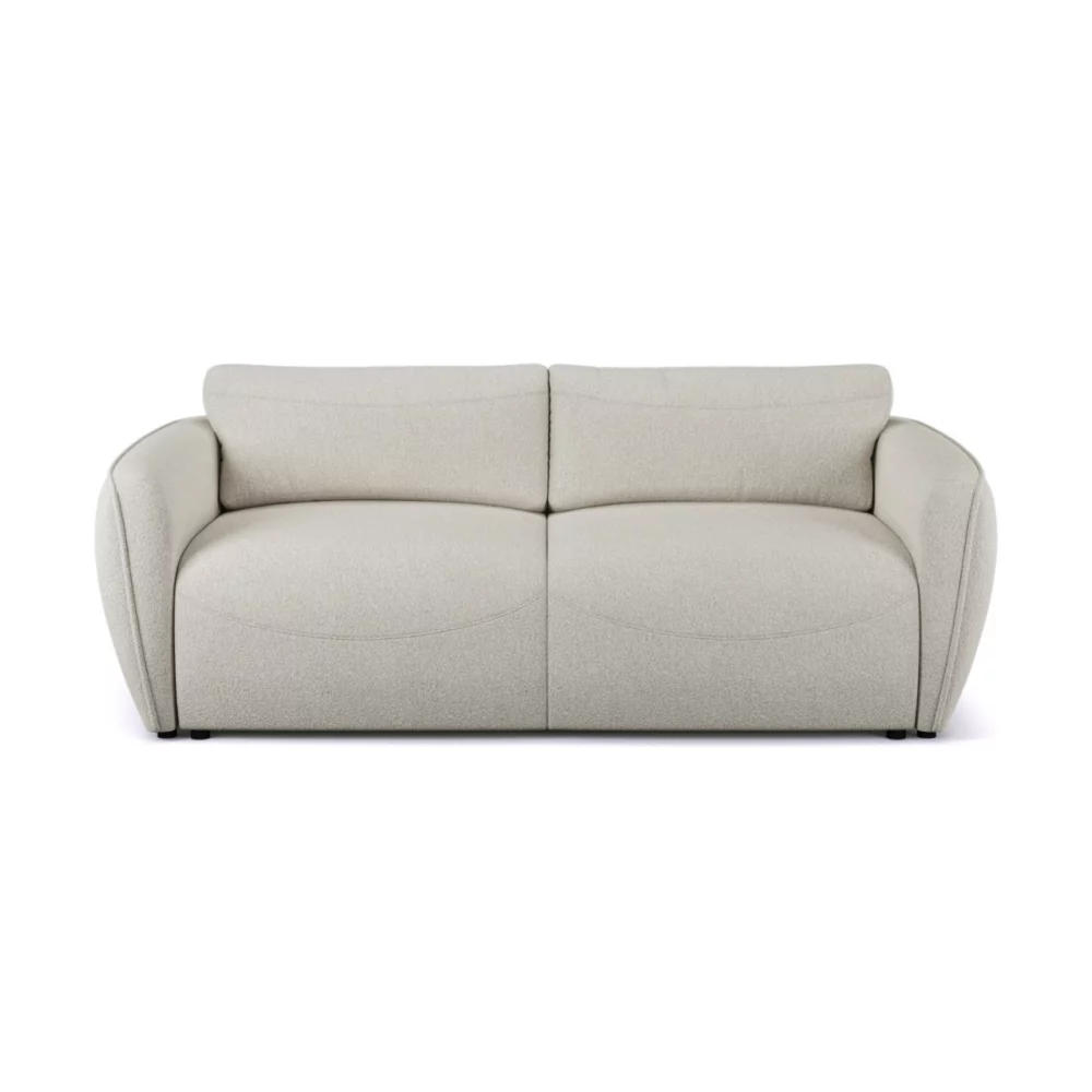 Mała Sofa rozkładana Klover w stylu japandi - widok przód