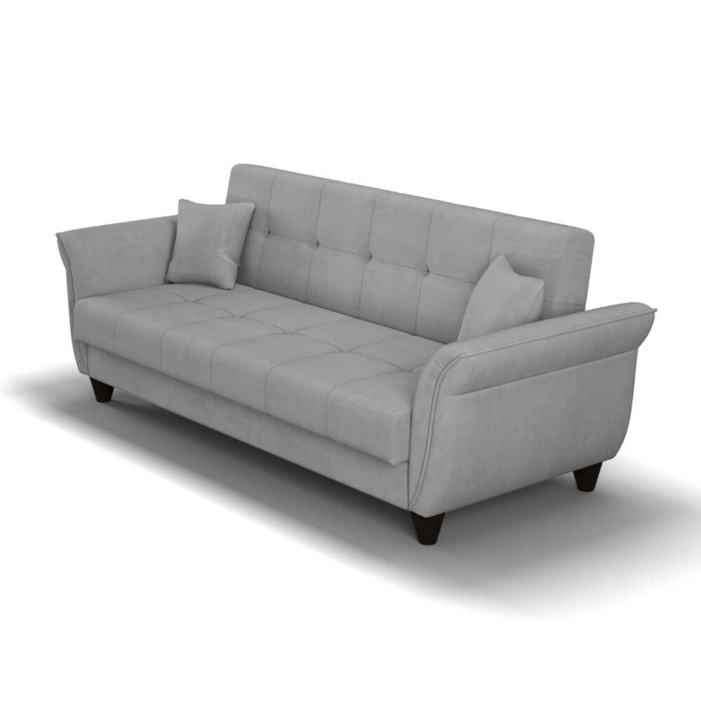 Szara pikowana Wersalka Romantic