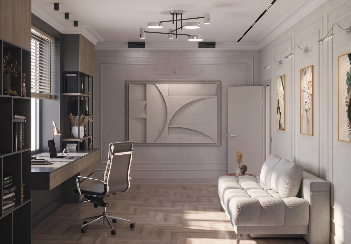 Nowoczesna sofa do gabinetu Vivo - aranżacja