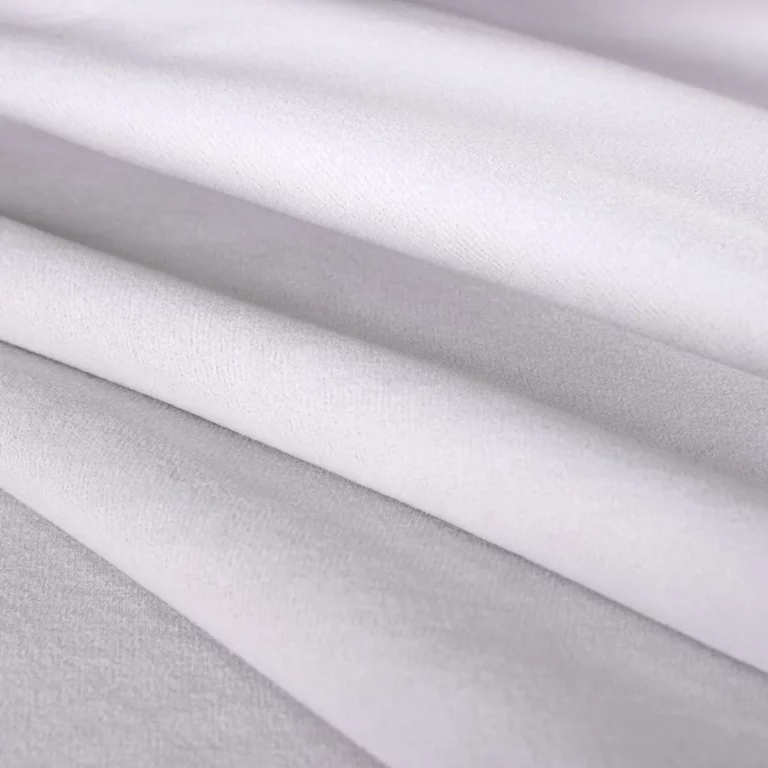Łatwoczyszcząca tkanina Zenit (welurowa) biała